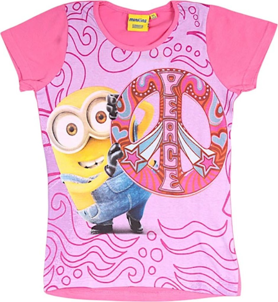 T-Shirt Minions - Bob Pink 116 cm