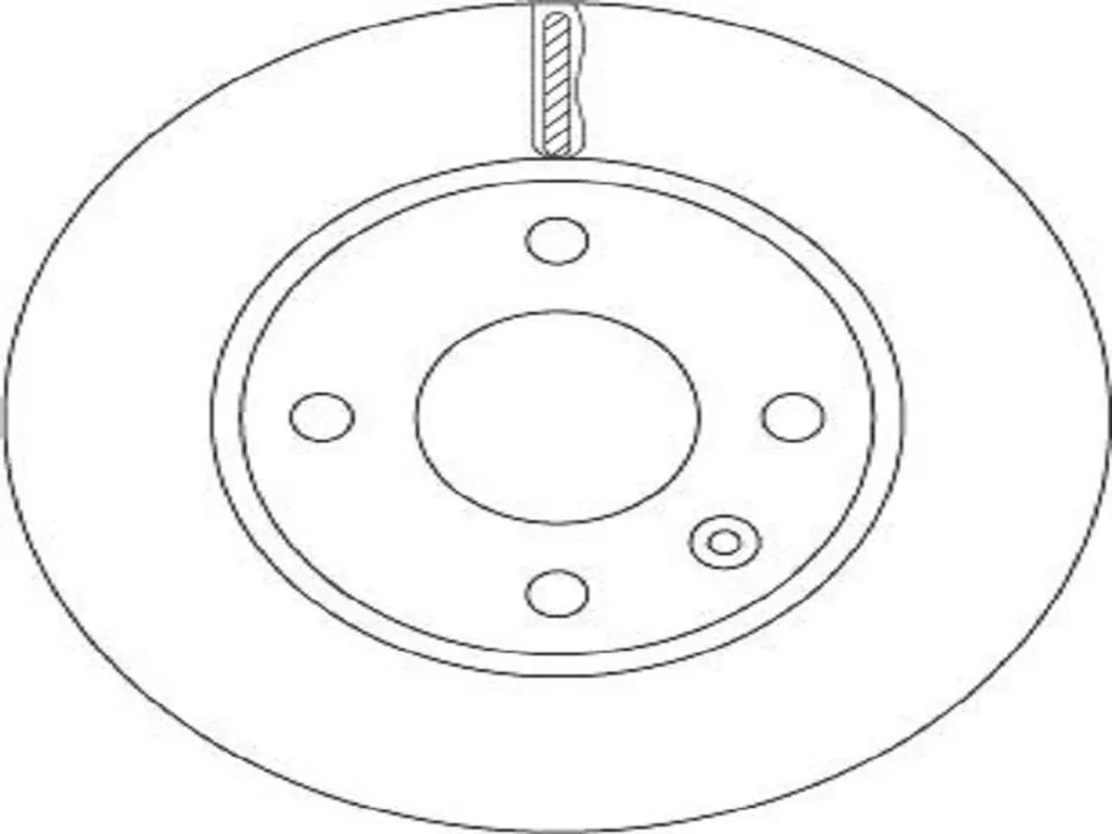 Jeu de Disques de Frein Arrière TRW DF6783 pour OPEL Karl C16 41mm