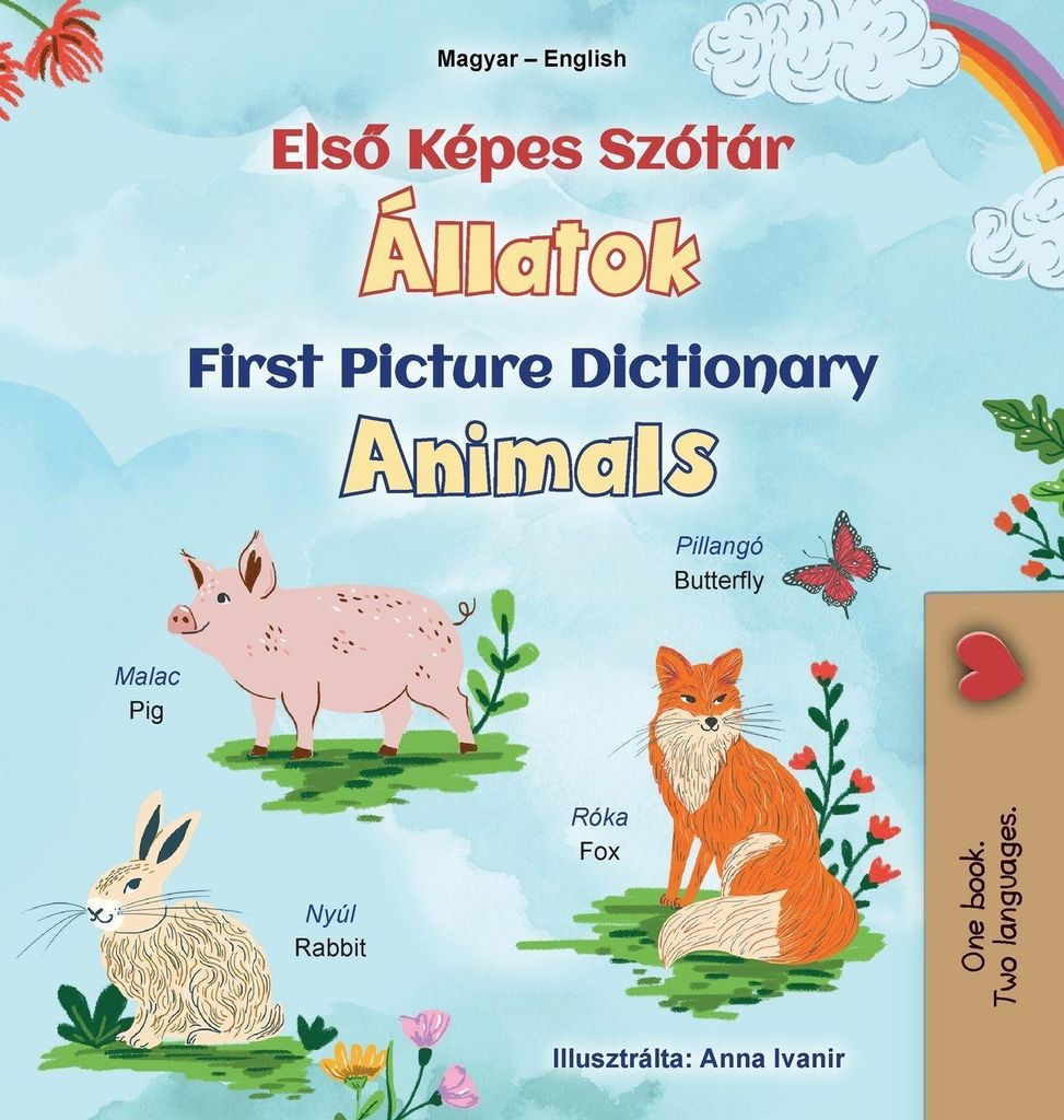 First Picture Dictionary - Animals (Hungarian English Bilingual Children's Book)