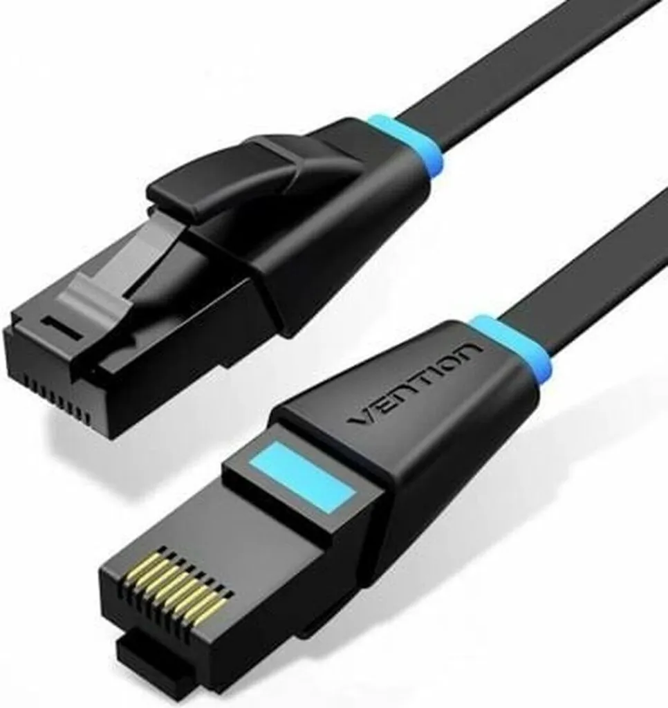 Câble RJ45 Ethernet Cat 6 UTP Vention IBJBL Noir 10m Haut Débit