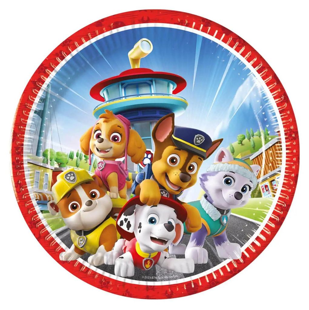 Paw Patrol, 8 grote borden met de helden Productafbeelding 