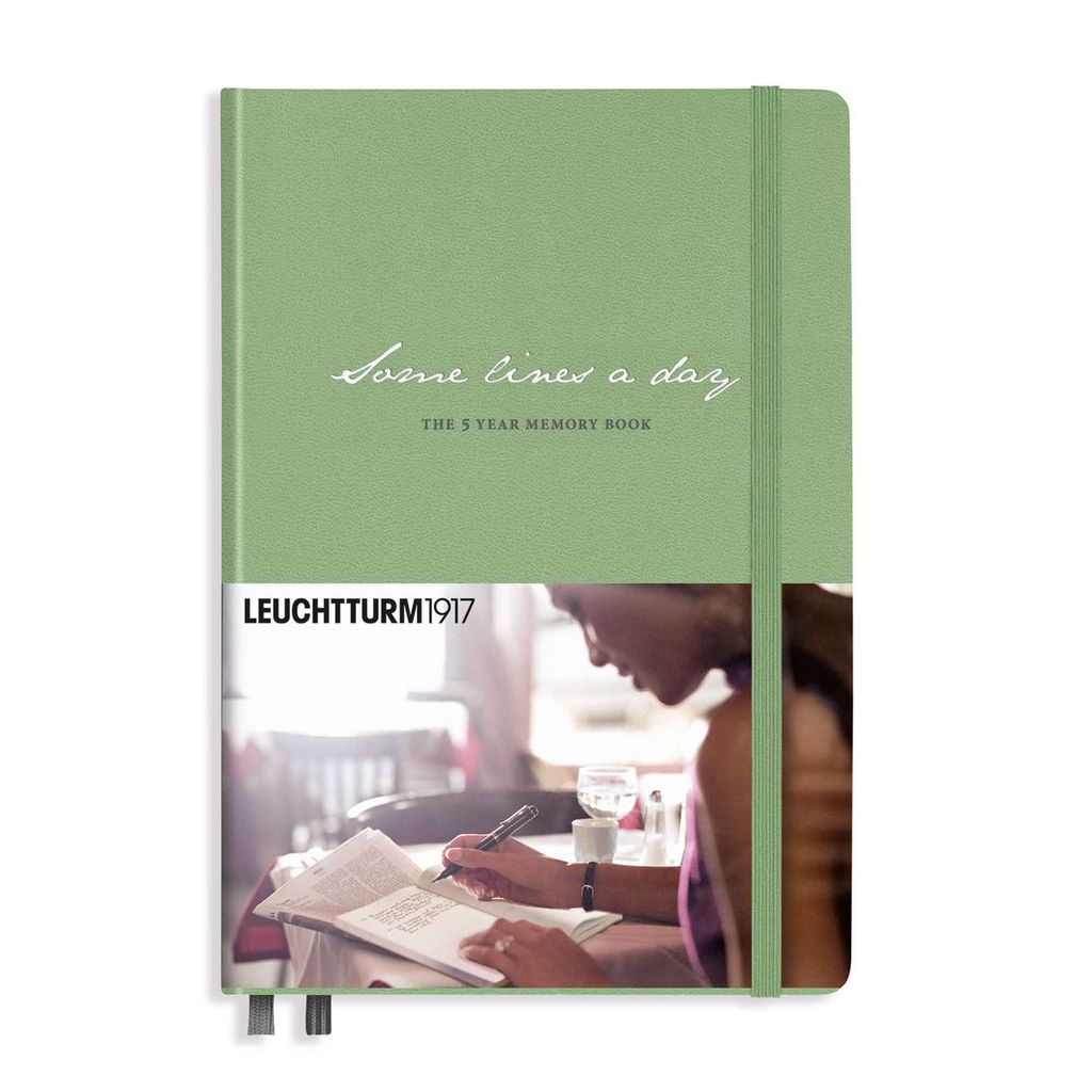Leuchtturm1917 Some Lines A Day 5-Jahres-Tagebuch A5 salbei