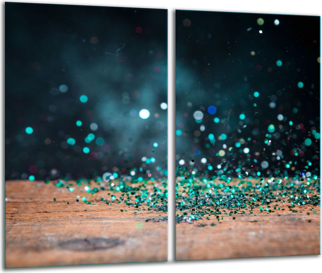 Herdabdeckplatten 2 teilig 30x52 Glaskeramikkochfeld Abdeckung Glas Tropfen