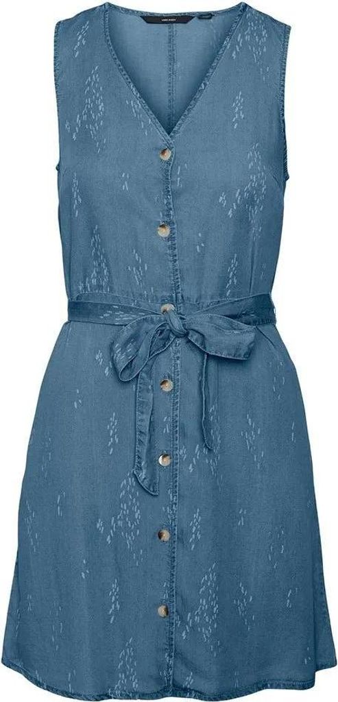 Vero Moda Viviana Sl Kurzes ärmelloses Kleid Blau S Damen Blau S