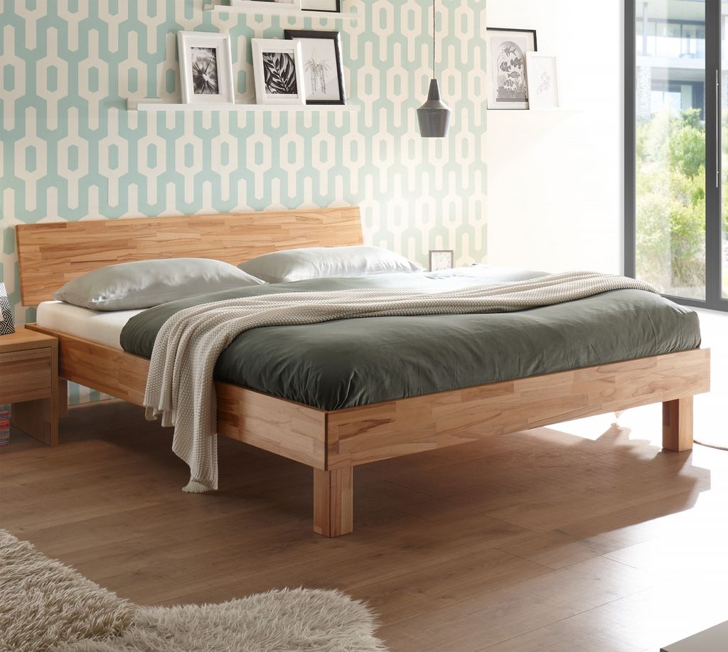 HASENA Trento Bett Forti 20 Kernbuche mit Kopfteil 120x200