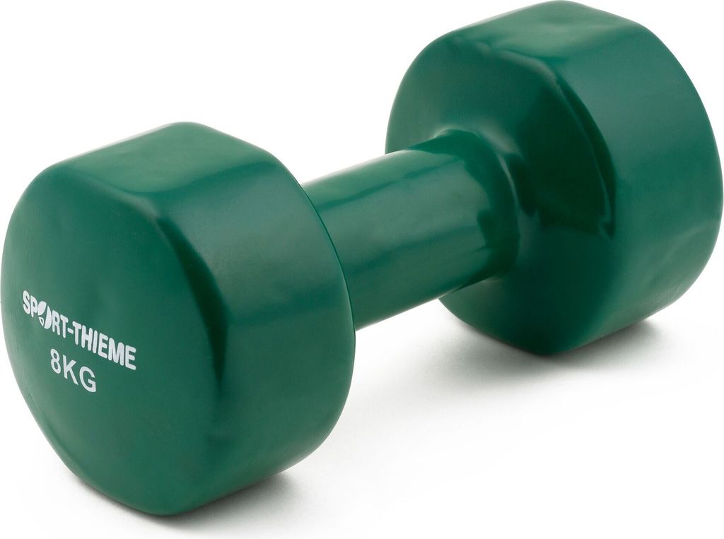 Sport-Thieme Fausthantel "Vinyl", Grün, 8 kg Produktbild 