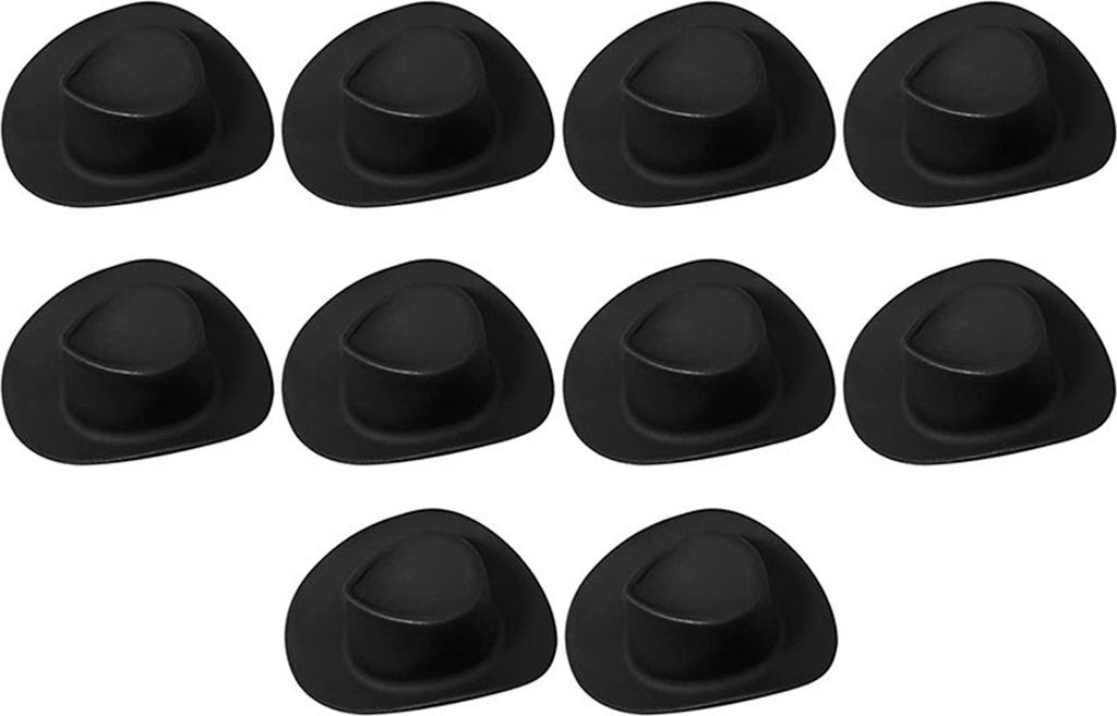 10Pcs Party Decor Hüte Mini Neuheit DIY Kreative Western Cowboy Kuchen Decor Hüte Party Liefert Schwarz