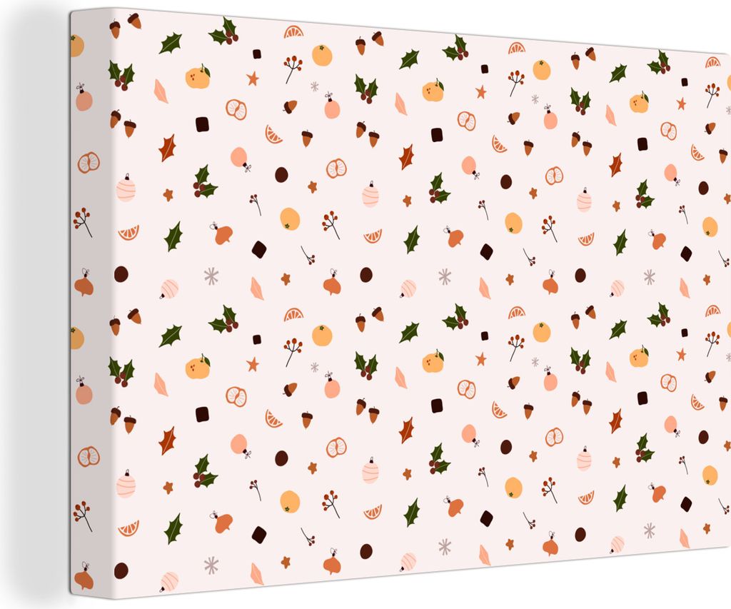 OneMillionCanvasses - Leinwandbilder - 140x90 cm, Winter - Weihnachten - Mistelzweig, Wandbilder Kunstdruck Wanddekoration - Foto auf Leinwand - ...
