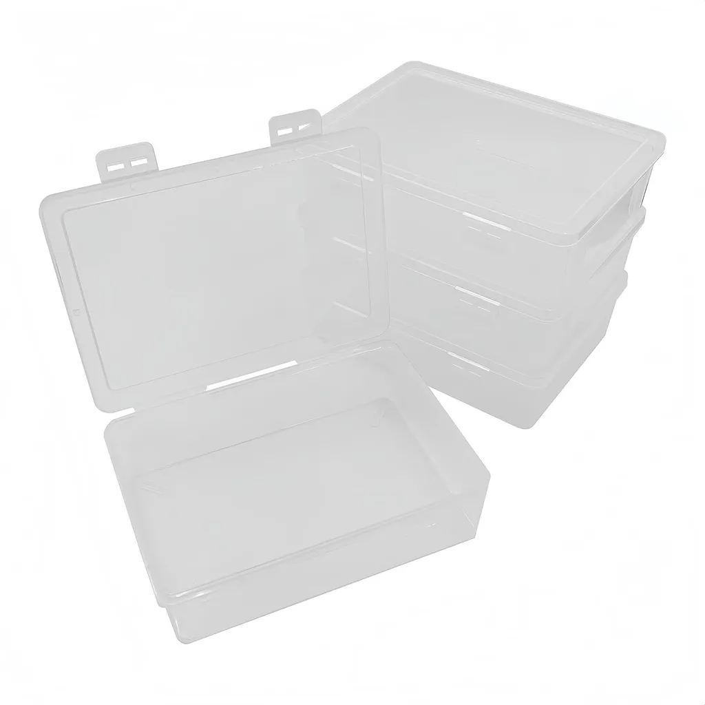 Boîte de rangement A5 empilable et hermétique - Plastique renforcé
