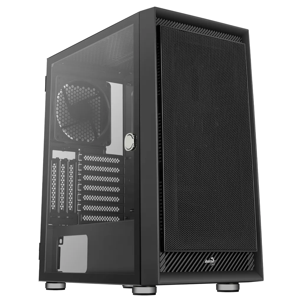 Case PC AeroCool Graphite Nero Vetro Temperato - Case Gaming ATX Pro - 1