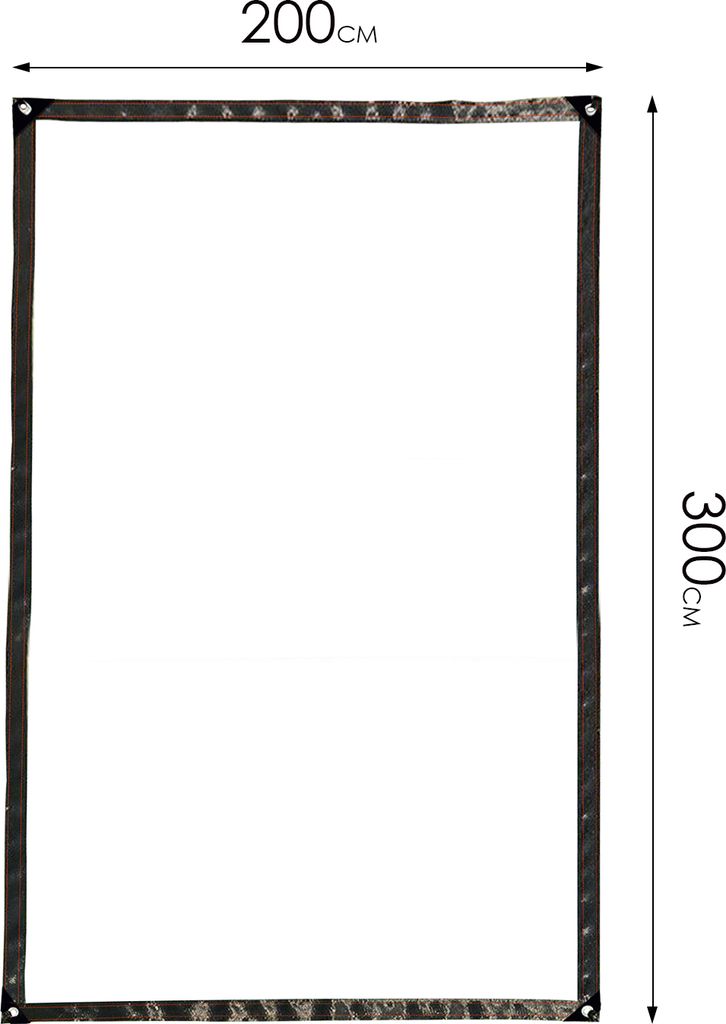 Jayseuw bâche PVC transparente étanche avec œillets, bâche Image du produit 