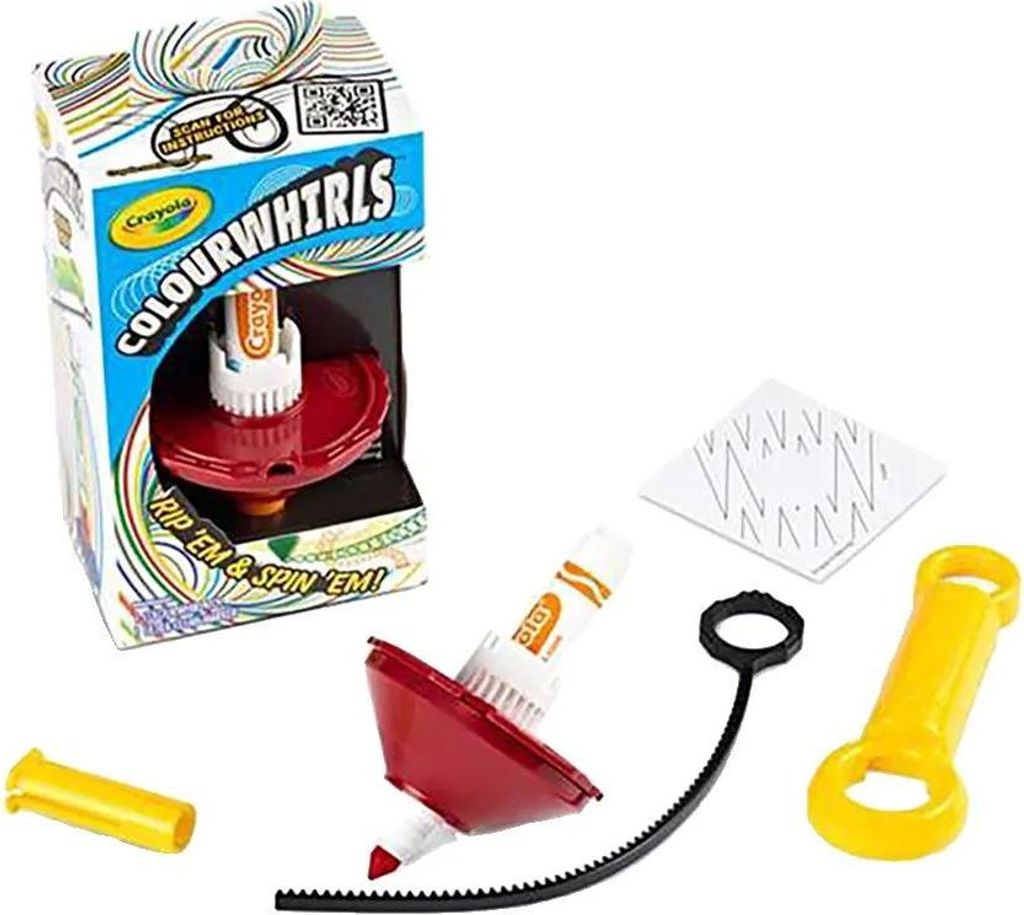 Crayola Kreisel Colourwhirls 9.5x8 X 18 Cm 6 Modelle Zufälliger Versand Sortiert Mehrfarbig Kinder Mehrfarbig One Size
