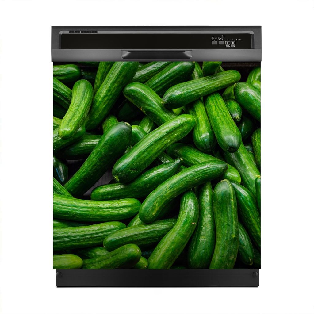 Magnete Dekorative 60x60 cm Küche Magnetmatte Spülmaschine - Grüne Salatgurken