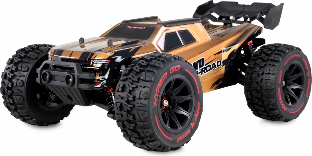 Voiture de course RC 1:14 Truggy électrique 4WD Amewi Hyper GO Noir