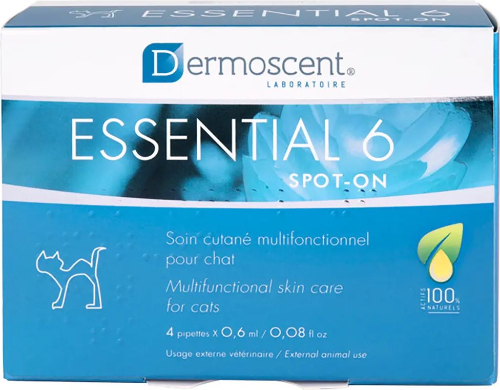 DERMOSCENT ESSENTIEL 6 GATO SPOT ON 0,6 ml 4PIP (NDR) Image du produit 