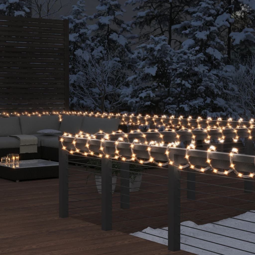 CLORIS Lichtschlauch 1200 LEDs Warmweiß 50 m PVC - Weihnachtsgirlanden 343309