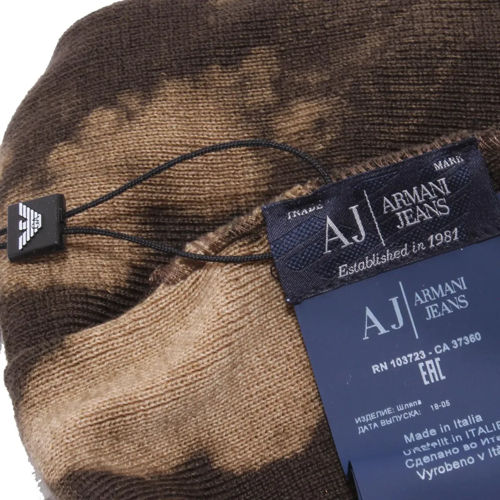 9600X cuffia BOY bimbo ARMANI JEANS GREEN berretto hat - 4