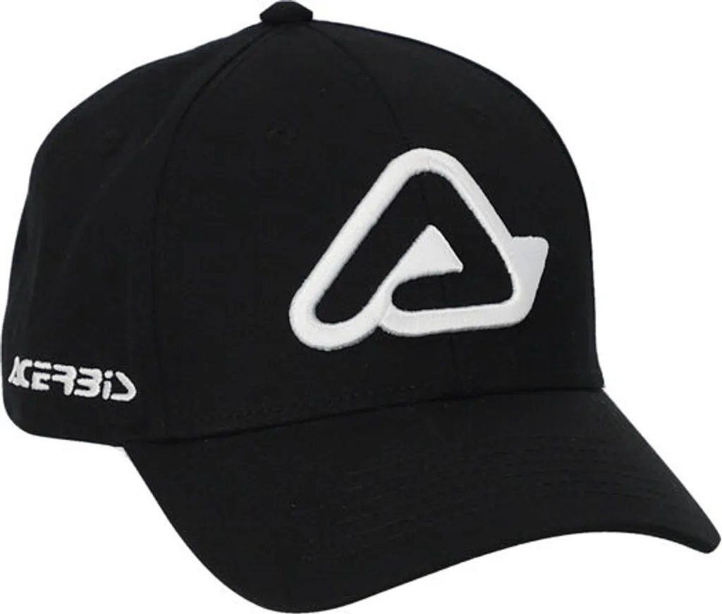 Offerta Cappellino Acerbis Logo | Berretto Moto Cotone Nero Bianco