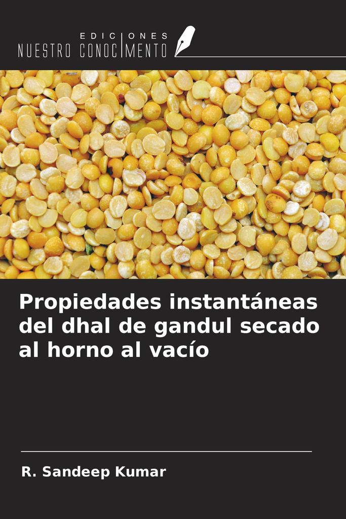 Propiedades instantáneas del dhal de gandul secado al horno al vacío