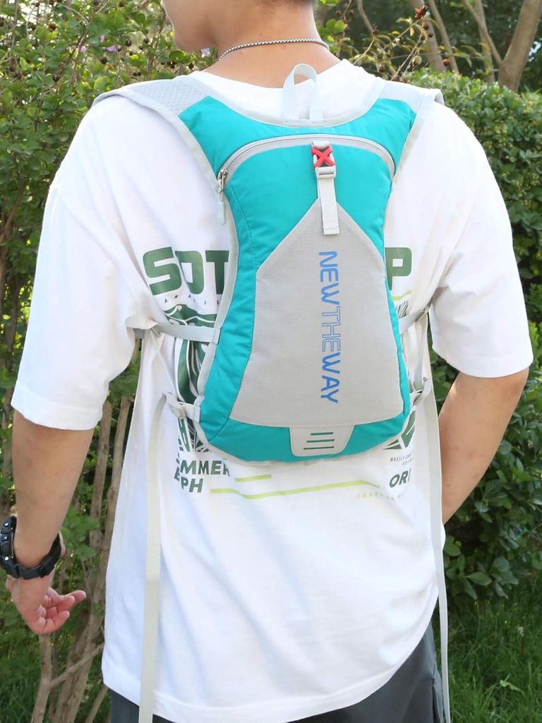 Leichter Faltbarer Rucksack mit Trinksystem - Laufen Radfahren Wandern - Laufweste mit Trinkblase für Männer und Frauen