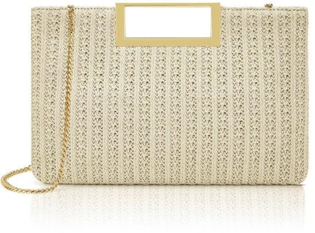 Sac à bandoulière en paille beige pour femme : l'accessoire chic d'été