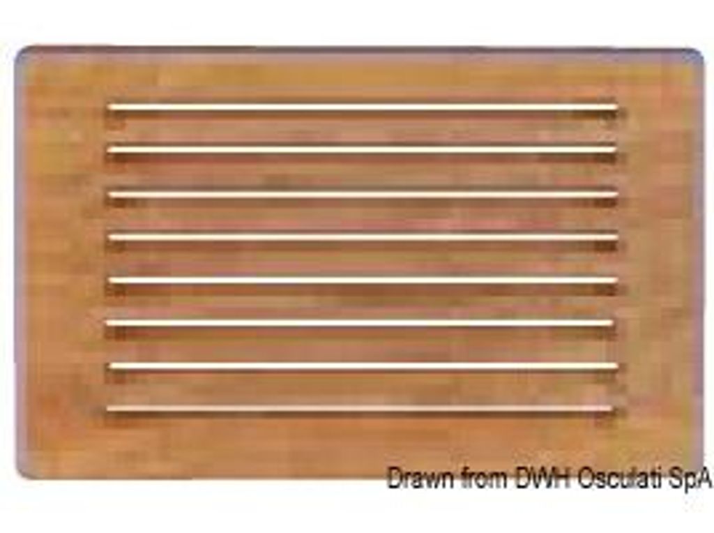 Teak Schutzfrontplatte 200x150 mm - Osculati 71.396.33