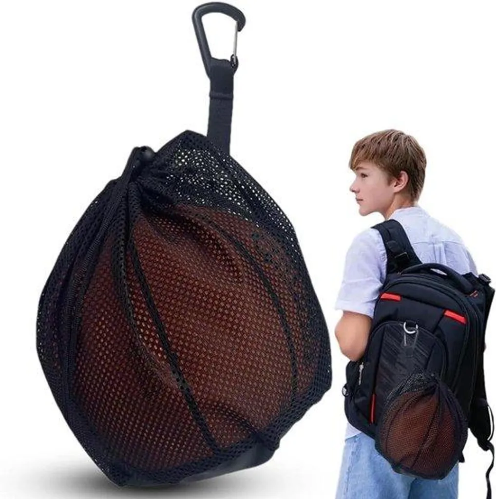 Sac à dos filet pour ballon de basket et foot - Équipement sport unisexe