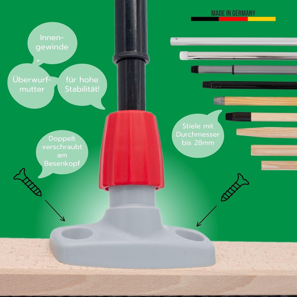 Novaliv velký smeták 2x koště na halu 60 cm s teleskopickou Obrázek produktu 