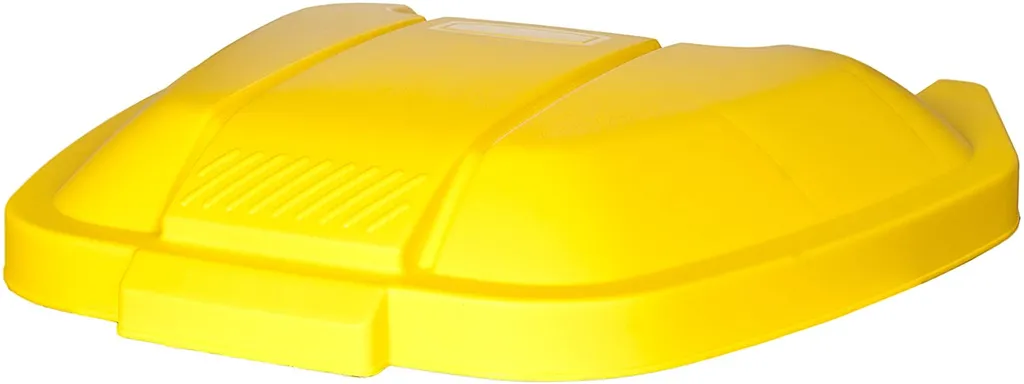 Couvercle Circulaire Jaune 100L avec Poignées Latérales Renforcées