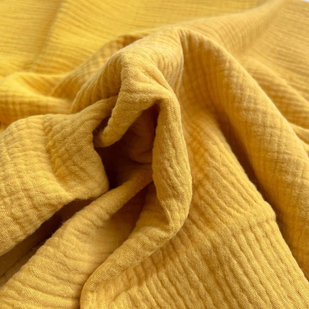 Musselin double gauze senf (Mustard)