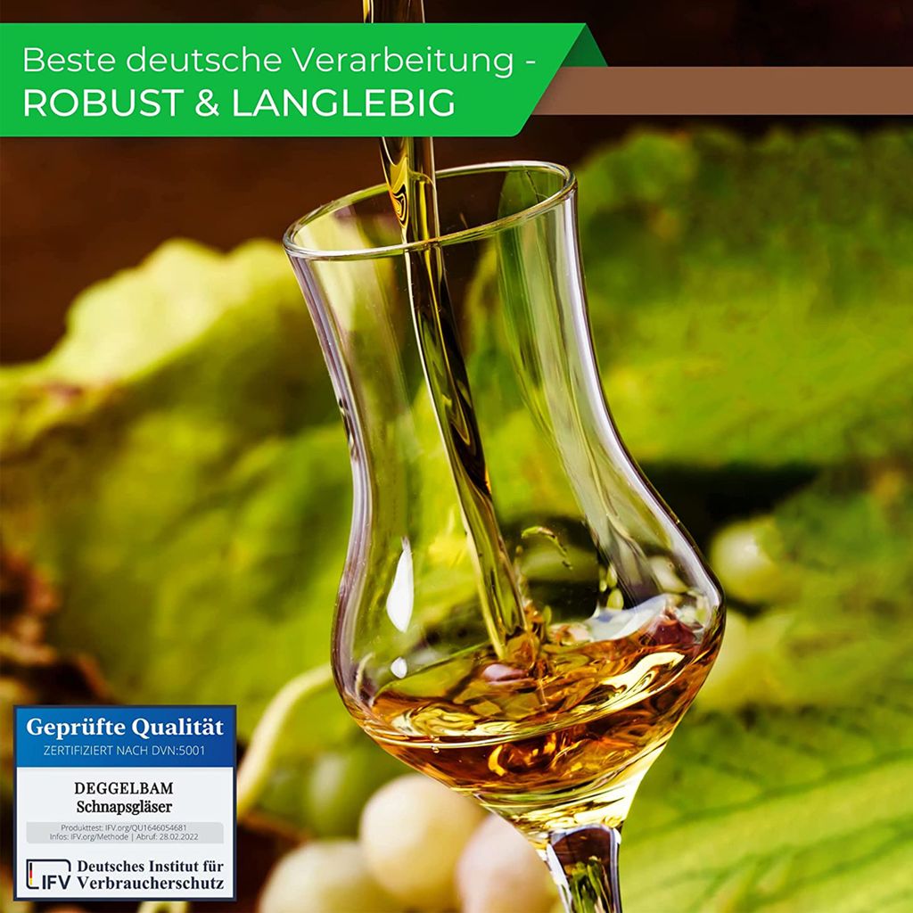 Schnapsgläser / Grappagläser edel auf Einer Wurzel aus Produktbild 5