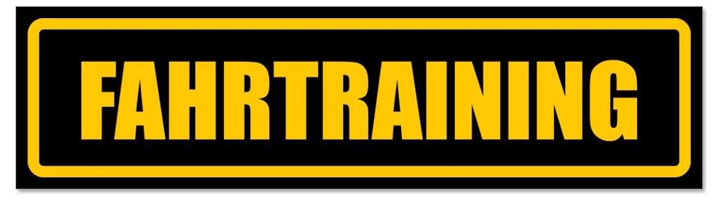 Kiwistar - Autoaufkleber - Gelb - Schwarz - 30 x 8 cm - Fahrtraining - Hinweis Aufkleber Sticker für Auto, Kfz, Fahrrad, PKW, LKW