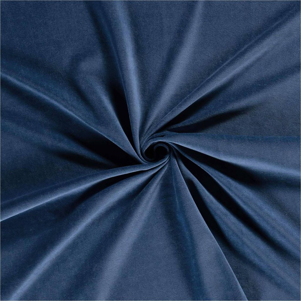 Nicky-Stoff Velour Nicky uni Zuschnitt ab 50 x 150cm Velourstoff Baumwolle Farbwahl