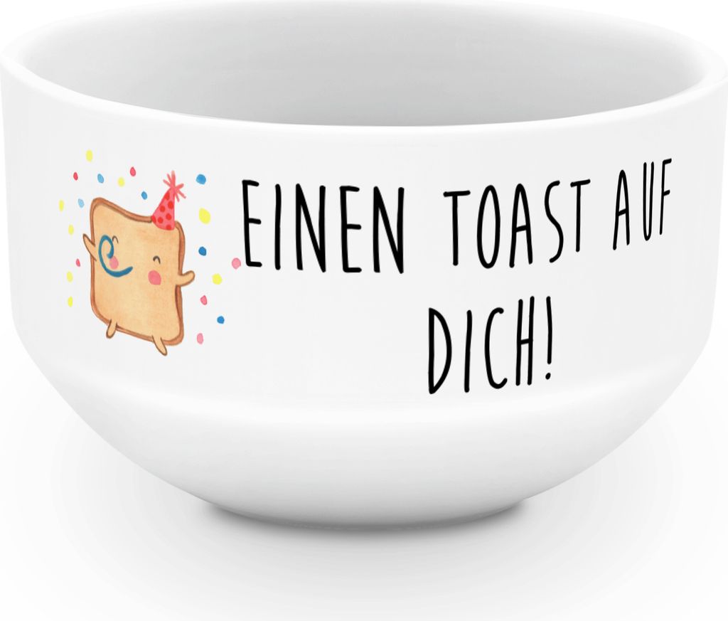 Mr. & Mrs. Panda dessertschale Toast Party - Weiß - Geschenk, für Freundin, Müslischale, schale, Obstschale, Jahrestag, Valentinstag, Liebe, Hoc...