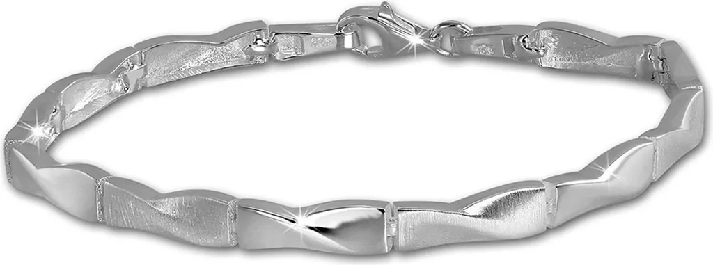 Bracelet Argent 925 Femme Maille Tressée 18,8cm - SilberDream D2SDA463J Lux