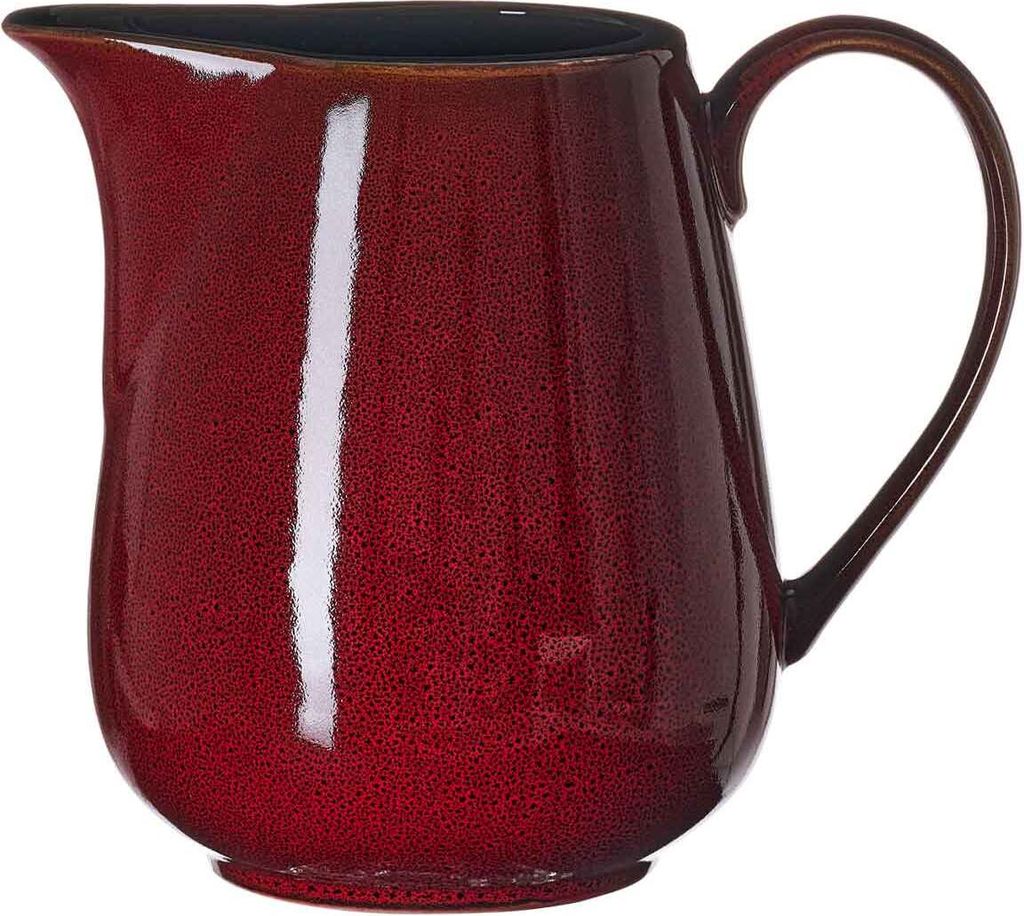 Ritzenhoff & Breker Gambia Krug, Wasserkrug, Karaffe, Steinzeug, Rot, 1.2 L, 423211