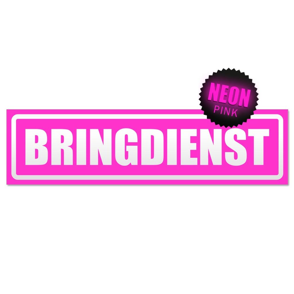 Bringdienst invertiert Magnetschild Schild magnetisch