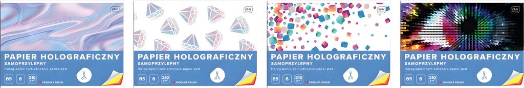 Interdruk Holografischer selbStücklebender Papierblock B5 6 210G