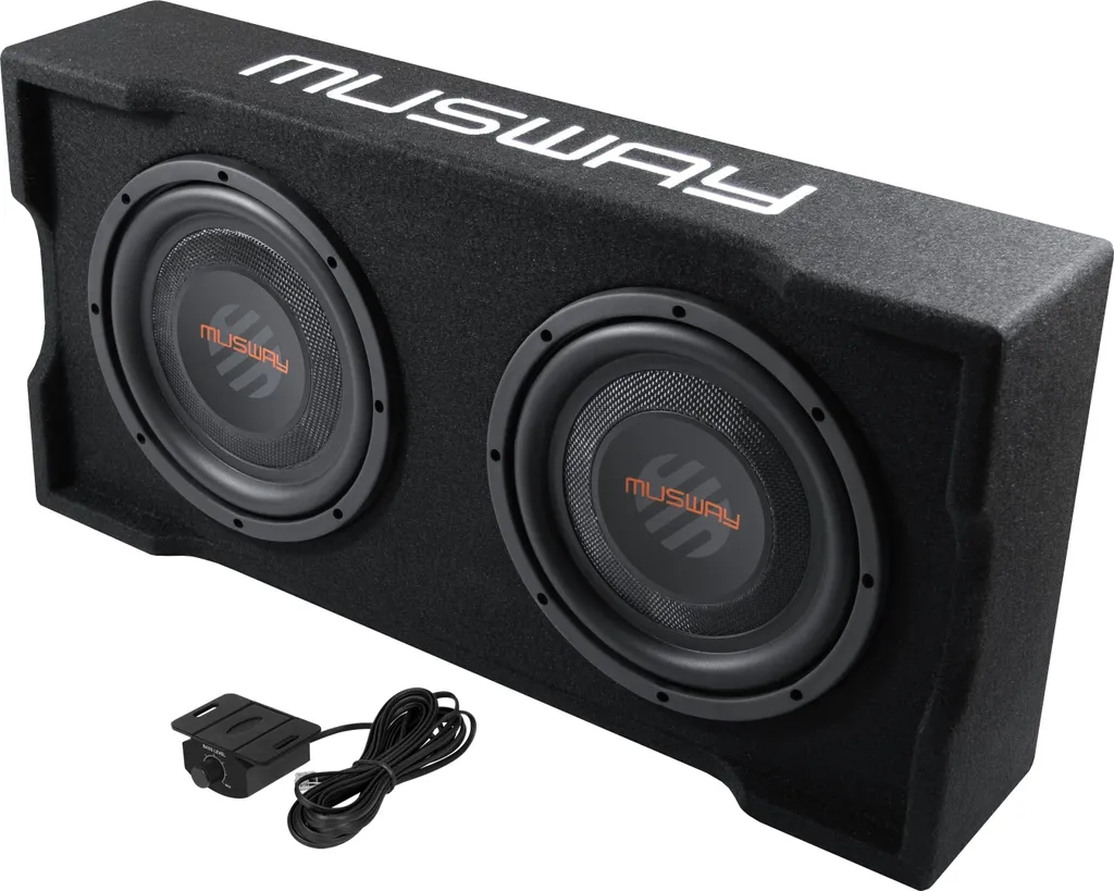 Caisson de basses plat 25 cm MUSWAY MF210A pour montage sous siège auto