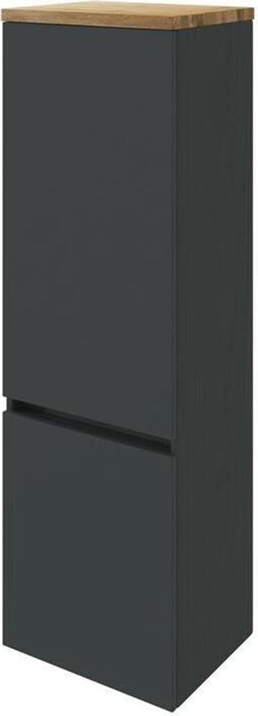Midischrank >Pienza< in Grau-matt - 40x130x35cm Image du produit 
