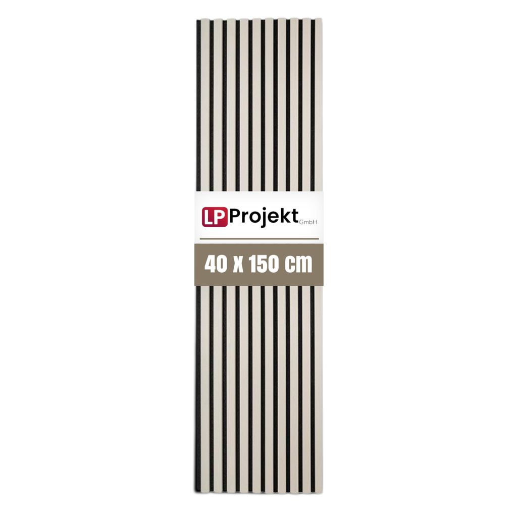 LP Projekt Holzwandpaneel 150x40cm | Modernes 3D Produktbild 