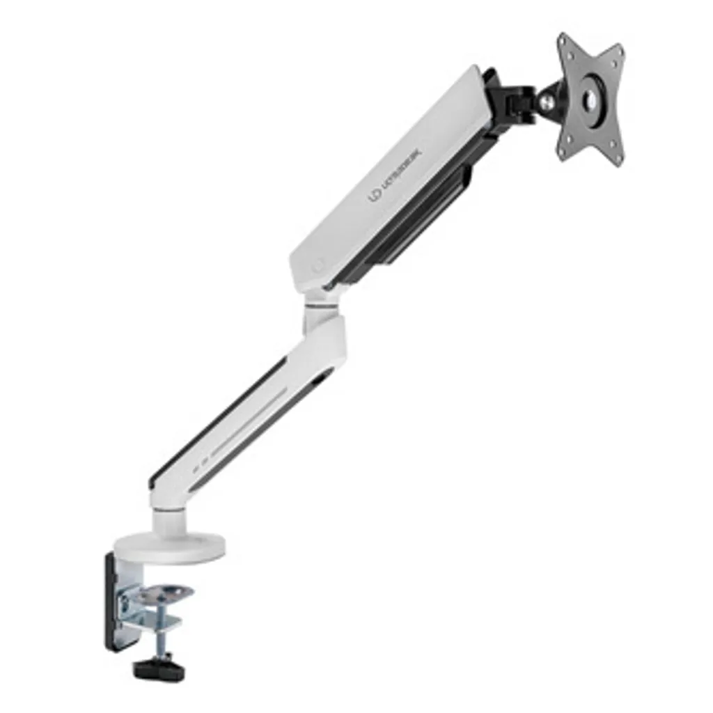 ULTRADESK OFFSHOOT Support Écran PC 17-32 pouces Fixation Pince Blanc