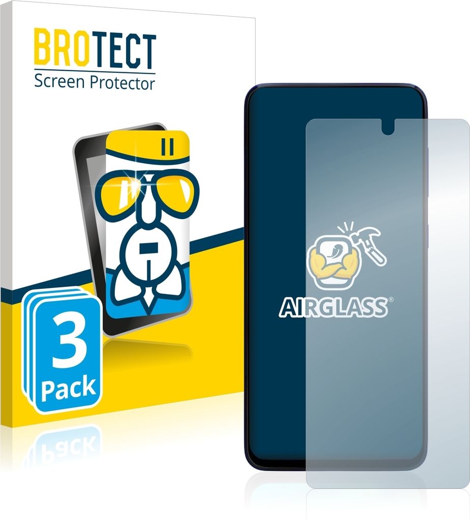 3x BROTECT Schutzglas für Samsung Galaxy M51 Schutzfolie Panzer Folie Glas Display Schutz klar