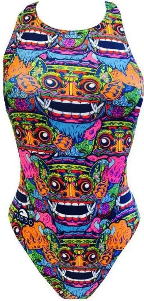 Turbo Bali Tribal Badeanzug Mehrfarbig S Damen Mehrfarbig S