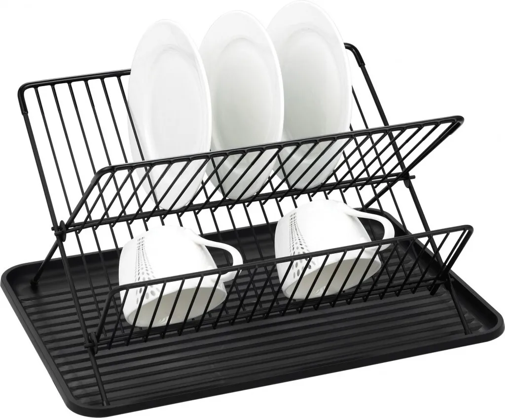 Égouttoir à Vaisselle Kinghoff avec Bac de Récupération Amovible Inox