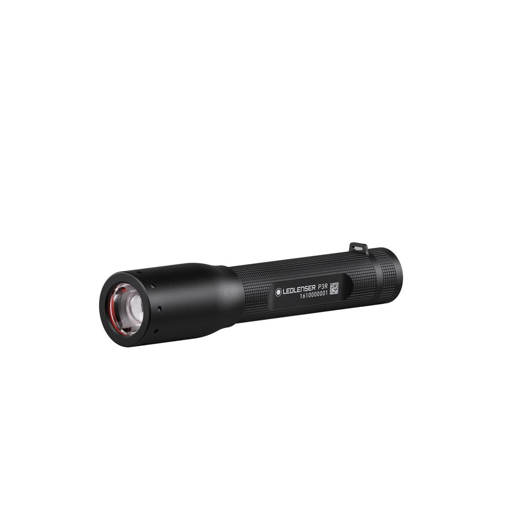Ledlenser P3R, Taschenlampe, Schwarz, Aluminium, Tasten, IP54, LED