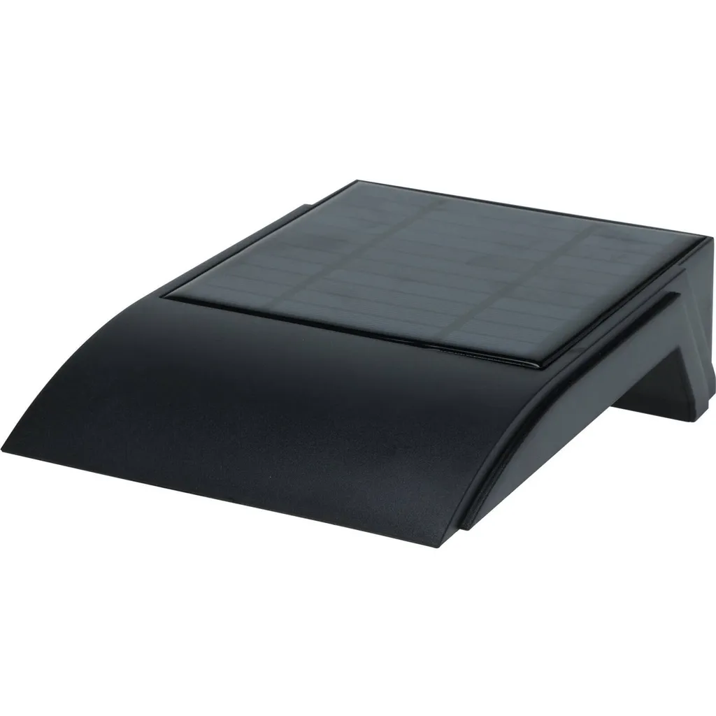 Applique solaire grand format 23x16 cm avec éclairage LED blanc froid
