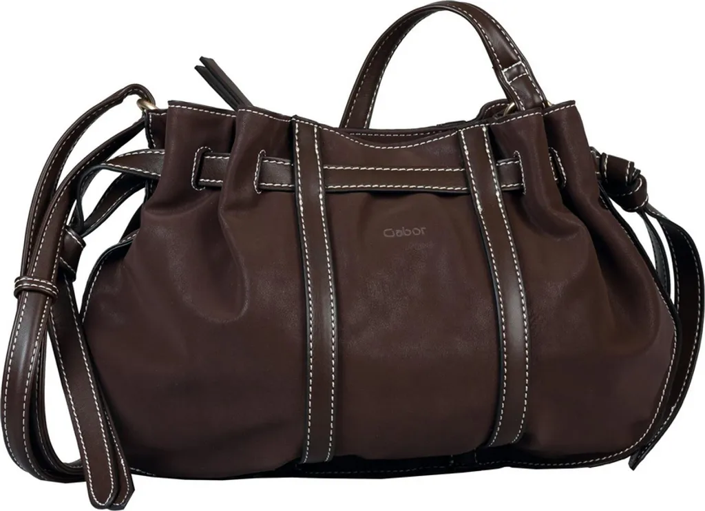 Petit sac besace Gabor Carina M 893928 marron foncé en aspect cuir mat