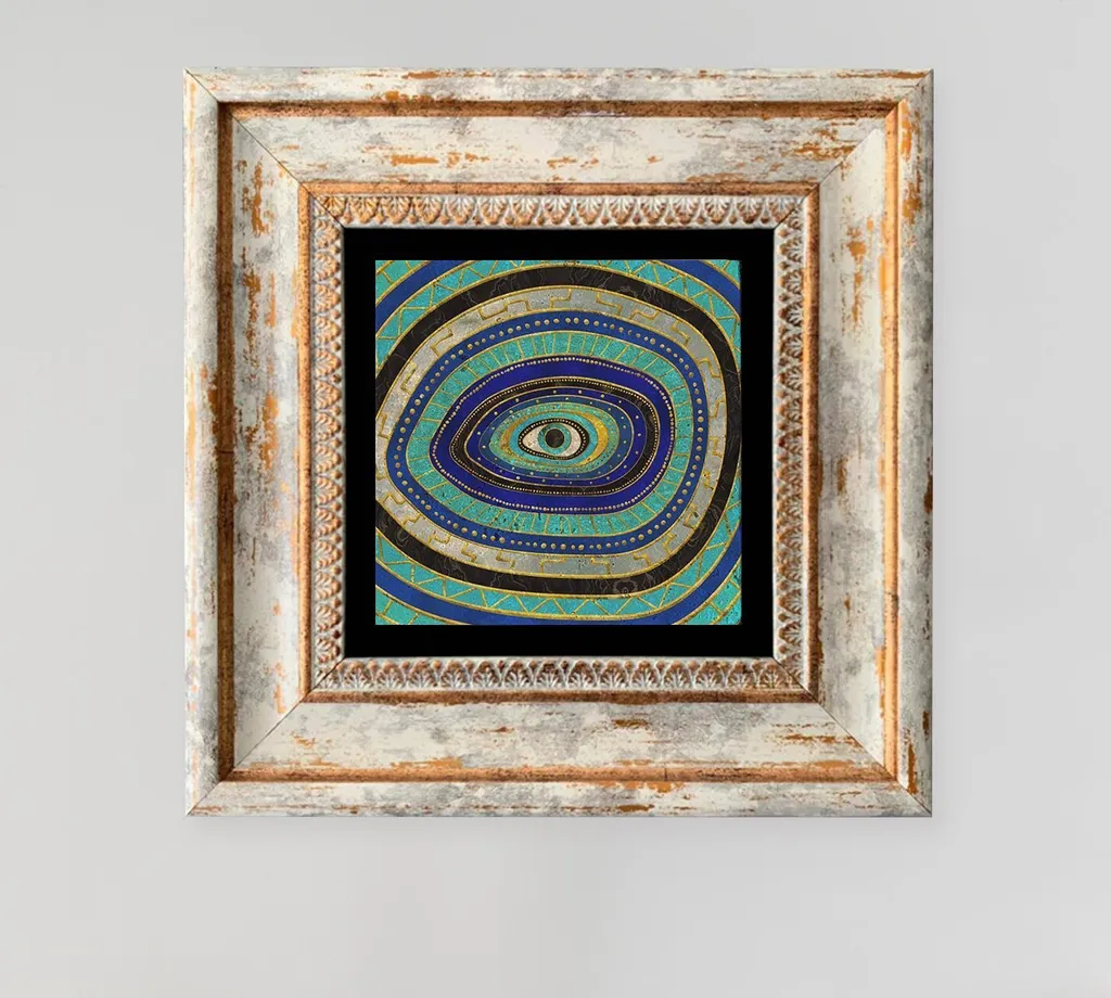 Tableau sur Toile en Pierre Wallity : Déco Murale Durable 20x20 cm
