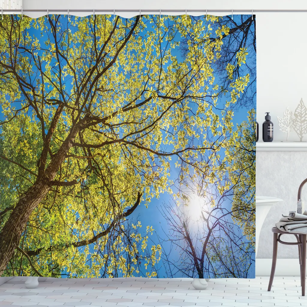 Tenda Doccia Antimuffa ABAKUHAUS 175x240 | Decorazione Bagno Verde